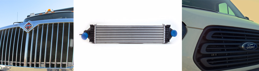 turbo intercooler for truck or tractor